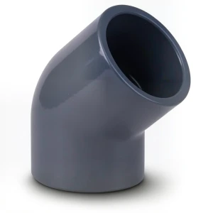 كوع UPVC زاوية 45° مقاس 1 انش لون رمادى غامق