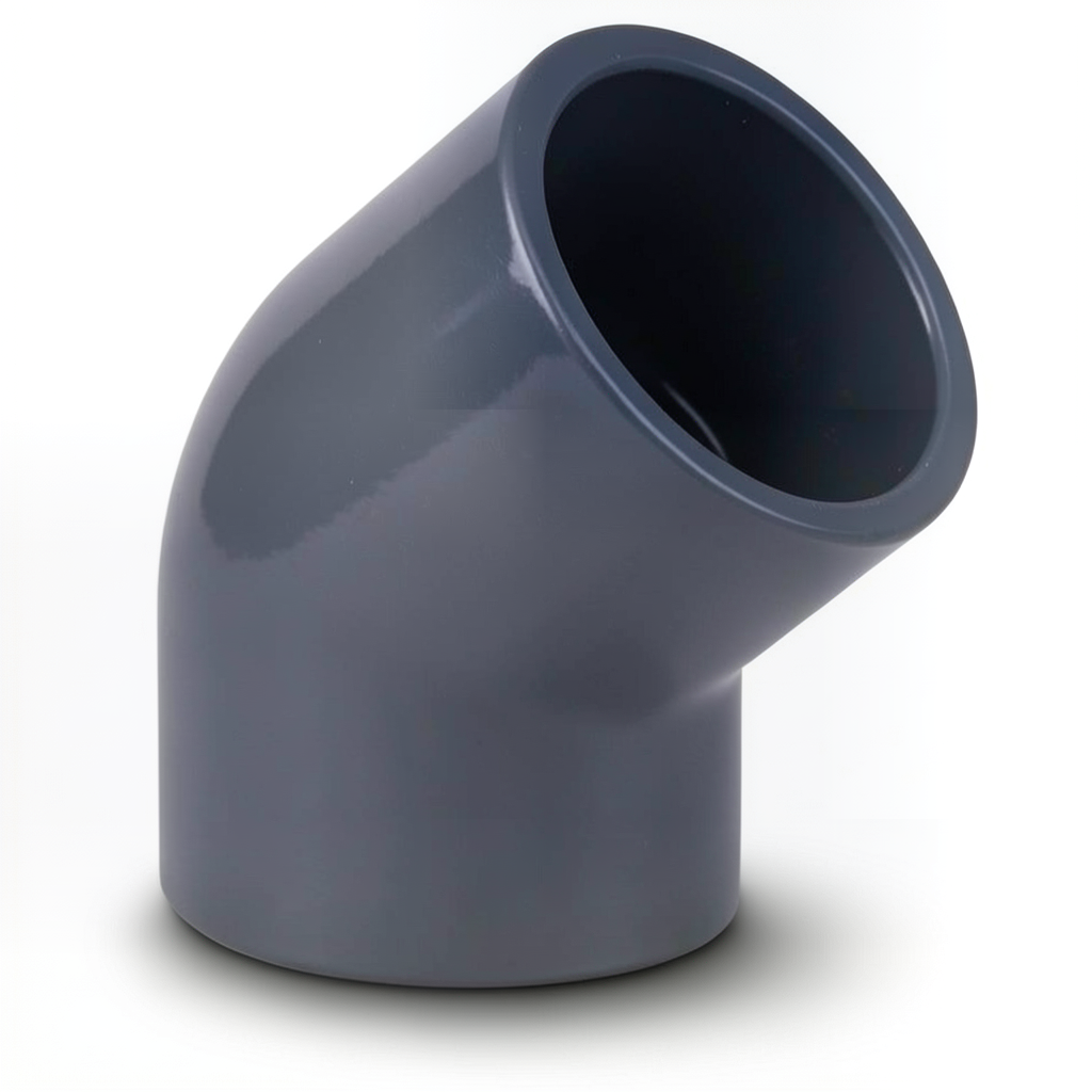 UPVC Elbow 45° 1 inch Dark Gray