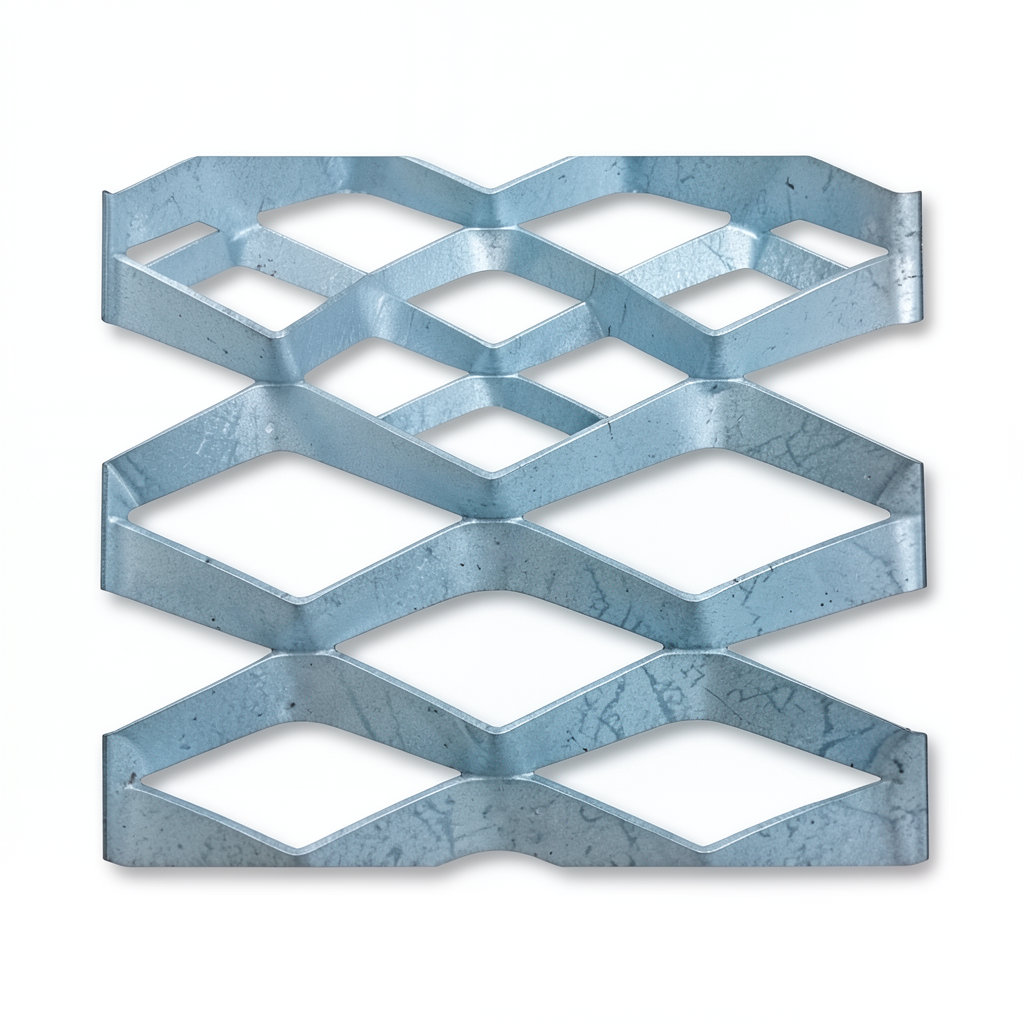 Galvanized Steel Expanded Metal Mesh Thickness 1.4 mm Width 2.44 m Length 6 m