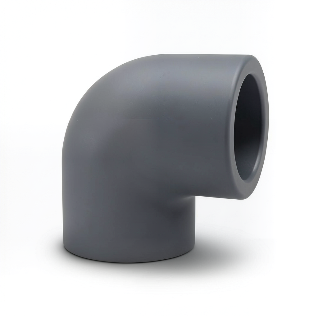 UPVC Plastic Elbow 90° Size 1¼ inch Dark Gray