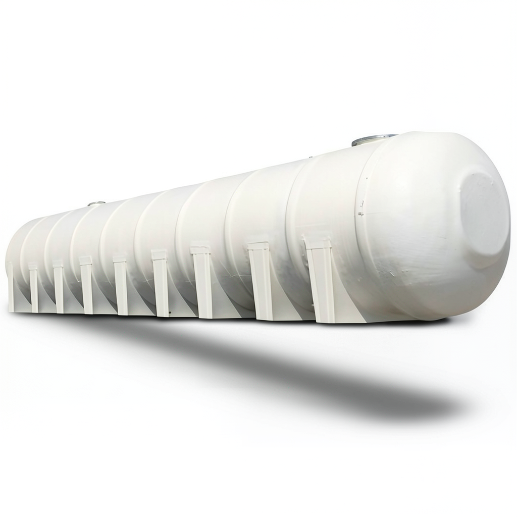 Water Tank Marjan Horizontal Fiberglass 75000 Liter, Diameter 350 cm, Length 846 cm