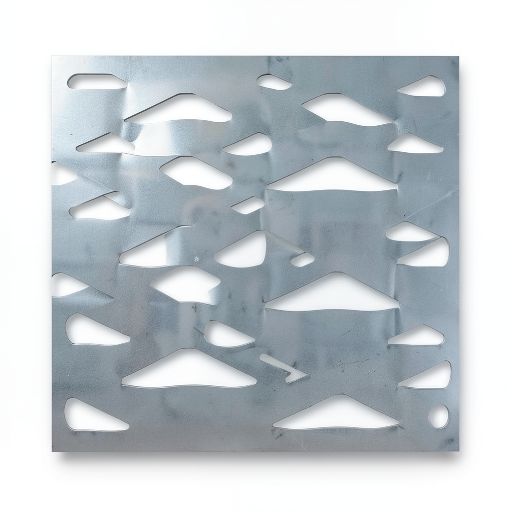سلك شبك معدني ممدد حديد مدرفل على الساخن، سمك 1.7 مم، عرض 2.44 متر، طول 5 متر، تصميم معماري
