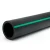 مواسير HDPE بولي ايثيلين ضغط 15.7 بار PE 63، قطر خارجي 225 مم SDR 6 أسود مع خطوط خضراء - Image 1