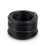 سلك نحاس مصمت مقاوم للحراره احادى النواة معزول PVC 90º 0.5 مم² 300/500 فولت 300 قدم اسود | شركة الفنار