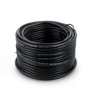 سلك نحاس مصمت مقاوم للحراره احادى النواة معزول PVC 90º 0.5 مم² 300/500 فولت 300 قدم اسود | شركة الفنار