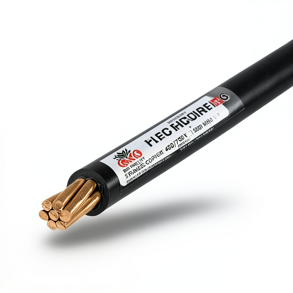 Stranded Copper Electrical Wire 450/750 V, 500 mm, Black, 500m | Riyadh Cables Group