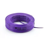 سلك نحاس مصمت احادى النواة معزول PVC 70º 0.5 مم² 300/500 فولت 300 قدم بنفسجي | شركة الفنار
