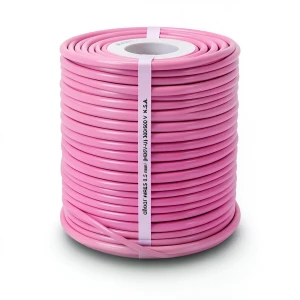 سلك نحاس مصمت احادى النواة معزول PVC 70º مقاس 0.5 مم² 300/500 فولت طول 300 قدم زهري | شركة الفنار
