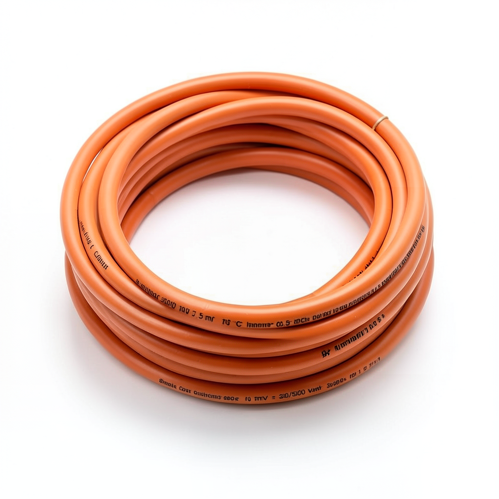 Single Core Solid Copper Cable PVC 70 ºC Insulation 0.5 mm² 300/500 Volt 300 Feet Orange | Al Fanar