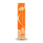 Walls Ceramic Tiles Size 7x43 cm, Listel Daisy Orange Color