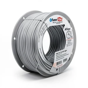 سلك نحاس مصمت احادى النواة معزول PVC 70º مقاس 0.5 مم² 300/500 فولت طول 300 قدم رمادي PVC 70 | شركة الفنار