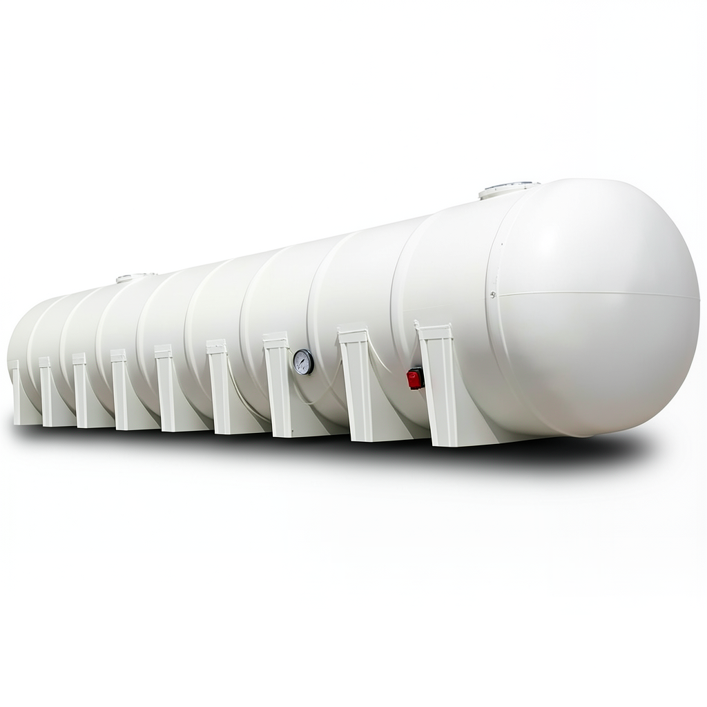 Water Tank Marjan Horizontal Fiberglass 75000 Liter, Diameter 350 cm, Length 846 cm