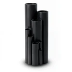 HDPE Plastic Pipe Nominal Pressure 12.5 Bar PE 63, 200 mm OD, 14.7 mm Thickness, Black