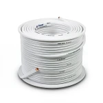 سلك نحاس مصمت مقاوم للحرارة احادى النواة PVC 90º 0.5 مم² 300/500 فولت 300 قدم أبيض | شركة الفنار