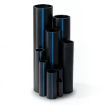 HDPE Plastic Pipe PN 12.5 Bar PE 80 Size 315 mm Thickness 23.2 mm Black Al Manar