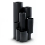 HDPE Plastic Pipe Pressure 3.2 Bar PE 80 Size 160 mm Thickness 4.0 mm Black