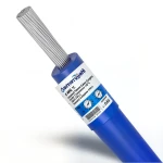 6 AWG 1C Stranded Tinned Copper Wire, 1000V PVC Insulation +105°C Blue, 500ft | Asharqiyah Cables Company for Industry