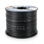 سلك نحاس مصمت مقاوم للحرارة أحادي النواة معزول PVC 90º 0.75 مم² 300/500 فولت 300 قدم أسود | شركة الفنار
