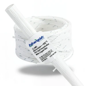 لفة سلك كهرباء 12 AWG نحاس مجدول جهد 600 فولت عزل PVC +105°C أبيض | شركة كابلات الشرقية للصناعة