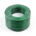 سلك نحاس مصمت احادى النواة معزول PVC 70º 0.5 مم² 300/500 فولت 300 قدم أخضر | شركة الفنار