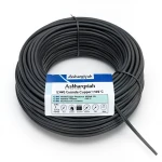 سلك كهرباء 12 AWG نحاس مجدول عزل PVC +105°C اسود، 600 فولت | شركة كابلات الشرقية للصناعة