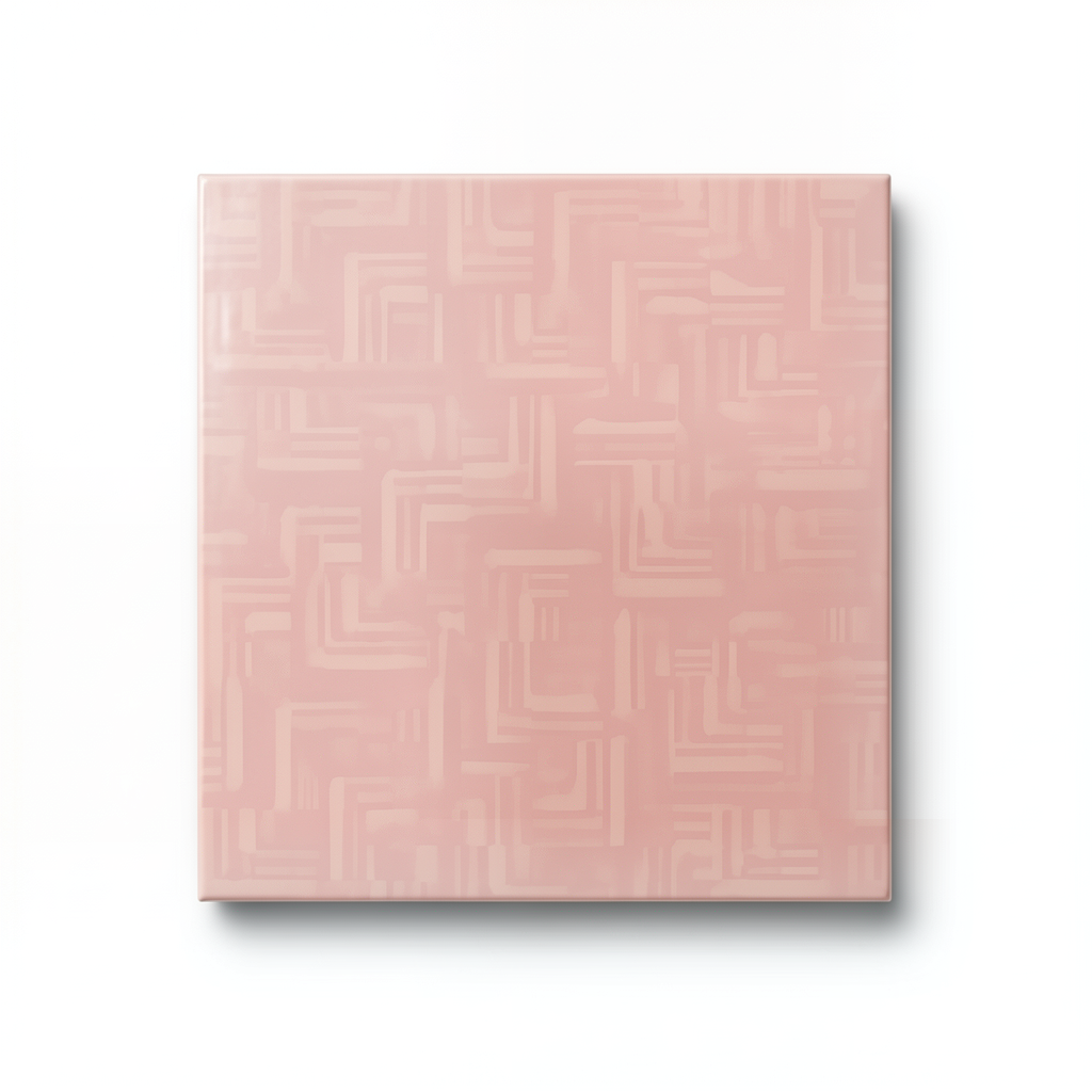 Ceramic Floor Tiles Size 33x33 cm, Pink Color