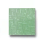 Square Shape Ceramics Flooring Size 33x33 cm, Green Color
