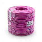 سلك نحاس مصمت احادى النواة معزول PVC 70º مقاس 0.5 مم² 300/500 فولت طول 300 قدم زهري | شركة الفنار