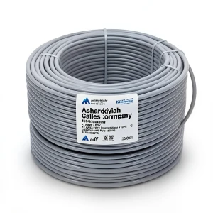 سلك 12 AWG نحاس مجدول 600 فولت عزل PVC +105°C رمادي | شركة كابلات الشرقية للصناعة