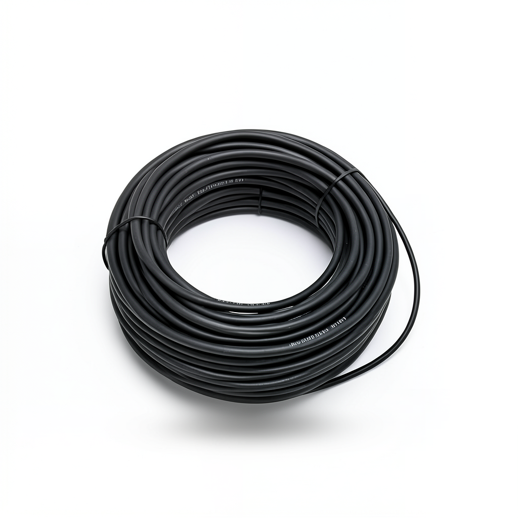 سلك نحاس مصمت مقاوم للحراره احادى النواة معزول PVC 90º 0.5 مم² 300/500 فولت 300 قدم اسود | شركة الفنار