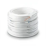 سلك نحاس مصمت احادى النواة معزول PVC 70º مقاس 0.5 مم² 300/500 فولت طول 300 قدم أبيض | شركة الفنار