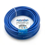 سلك نحاس مجدول مفرد 3 AWG مطلي قصدير، 1000 فولت، عزل PVC +105°C، أزرق، طول 500 قدم | شركة كابلات الشرقية للصناعة