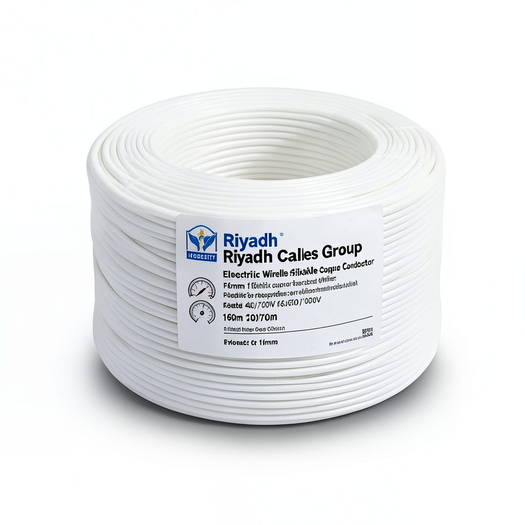 Riyadh 16mm Electric Wire Flexible Copper Conductor 450/750V 100m Coil White | Riyadh Cables Group