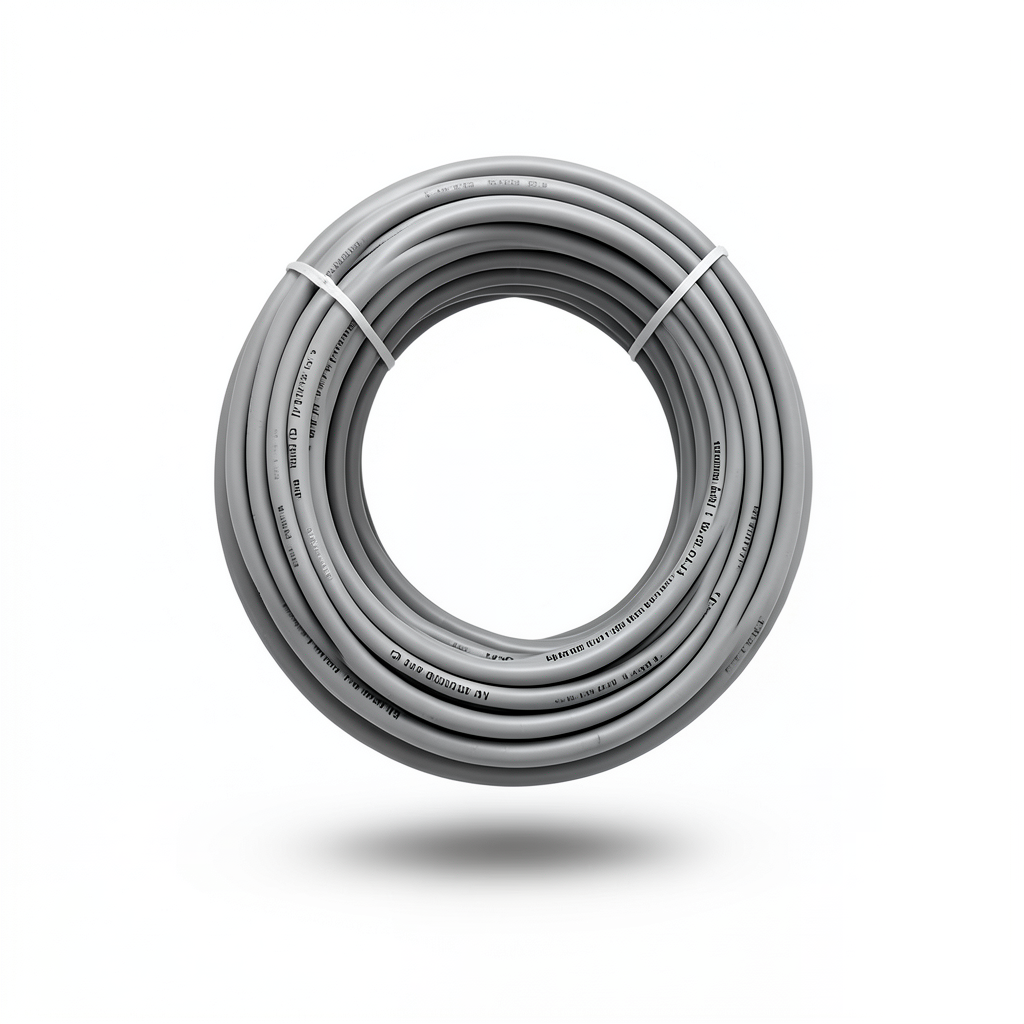 سلك نحاس مصمت احادى النواة معزول PVC 70º مقاس 0.5 مم² 300/500 فولت طول 300 قدم رمادي PVC 70 | شركة الفنار