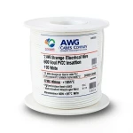 لفة سلك كهرباء 12 AWG نحاس مجدول جهد 600 فولت عزل PVC +105°C أبيض | شركة كابلات الشرقية للصناعة