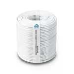 سلك نحاس مصمت مقاوم للحراره احادى النواة معزول PVC 90º مقاس 1 مم² 300/500 فولت 300 قدم أبيض | شركة الفنار