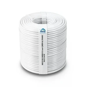 Heat Resistant Single Core Solid Copper Cable PVC 90 ºC Insulation 1 mm² 300/500 Volt 300 Feet White | Al Fanar