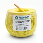 سلك كهرباء 12 AWG نحاس مجدول، عزل PVC +105°C، 600 فولت، أصفر | شركة كابلات الشرقية للصناعة