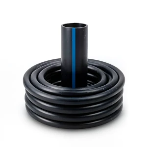 أنابيب HDPE ضغط 12.5 بار PE 80 مقاس 225 mm سمك 16.6 mm لون أسود