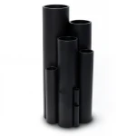 HDPE Plastic Pipe 12.5 Bar Pressure PE 80, 250 mm OD, 18.4 mm Thickness, Black