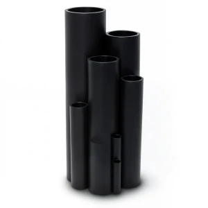 أنبوب بلاستيك HDPE ضغط 12.5 بار PE 80، قطر خارجي 250 mm، سمك 18.4 mm، أسود