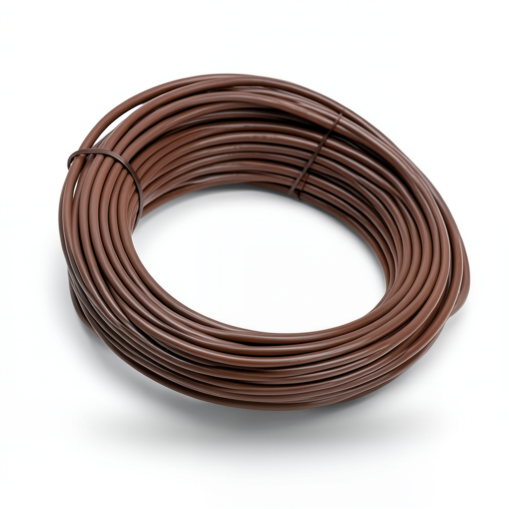سلك نحاس شعر 50mm2 450/750 فولت، عزل PVC لون بني