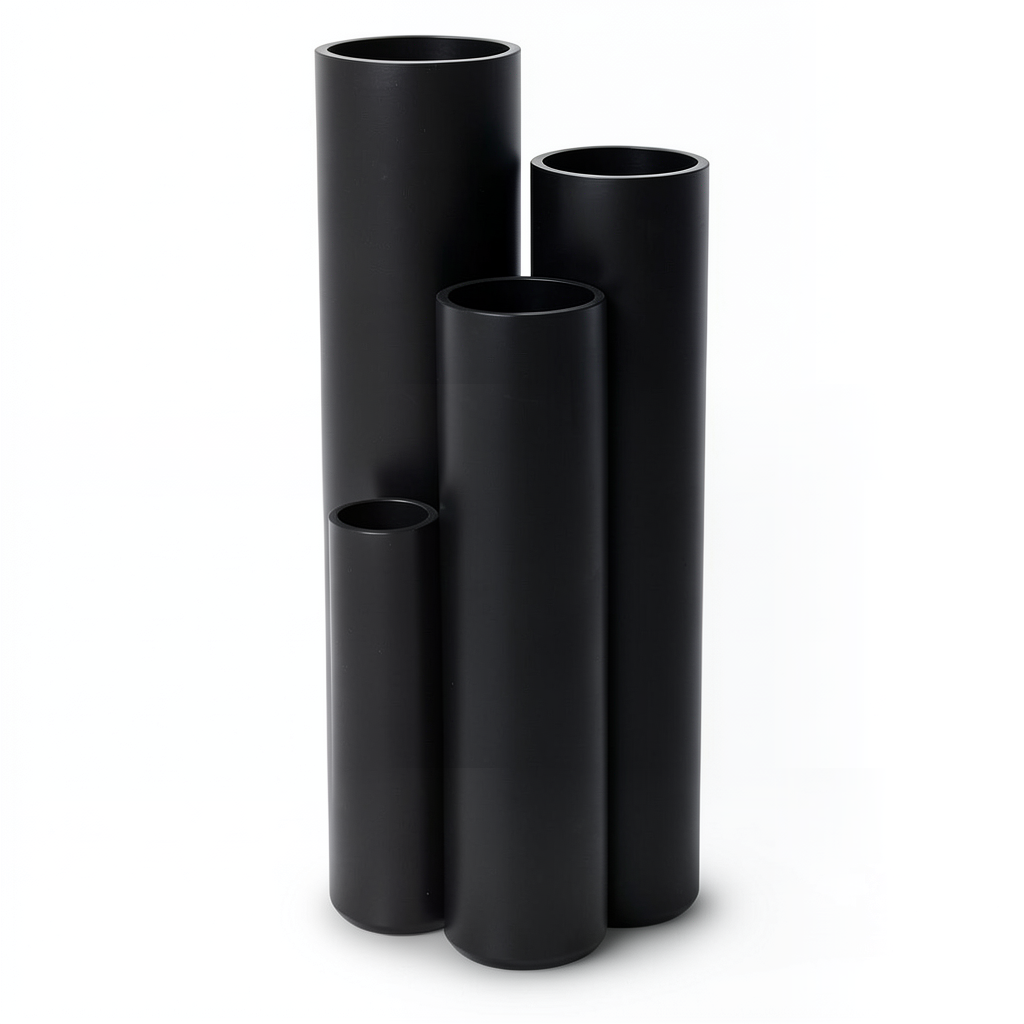 HDPE Pipe Pressure 3.2 Bar PE 80 Size 140 mm Thickness 3.5 mm Black