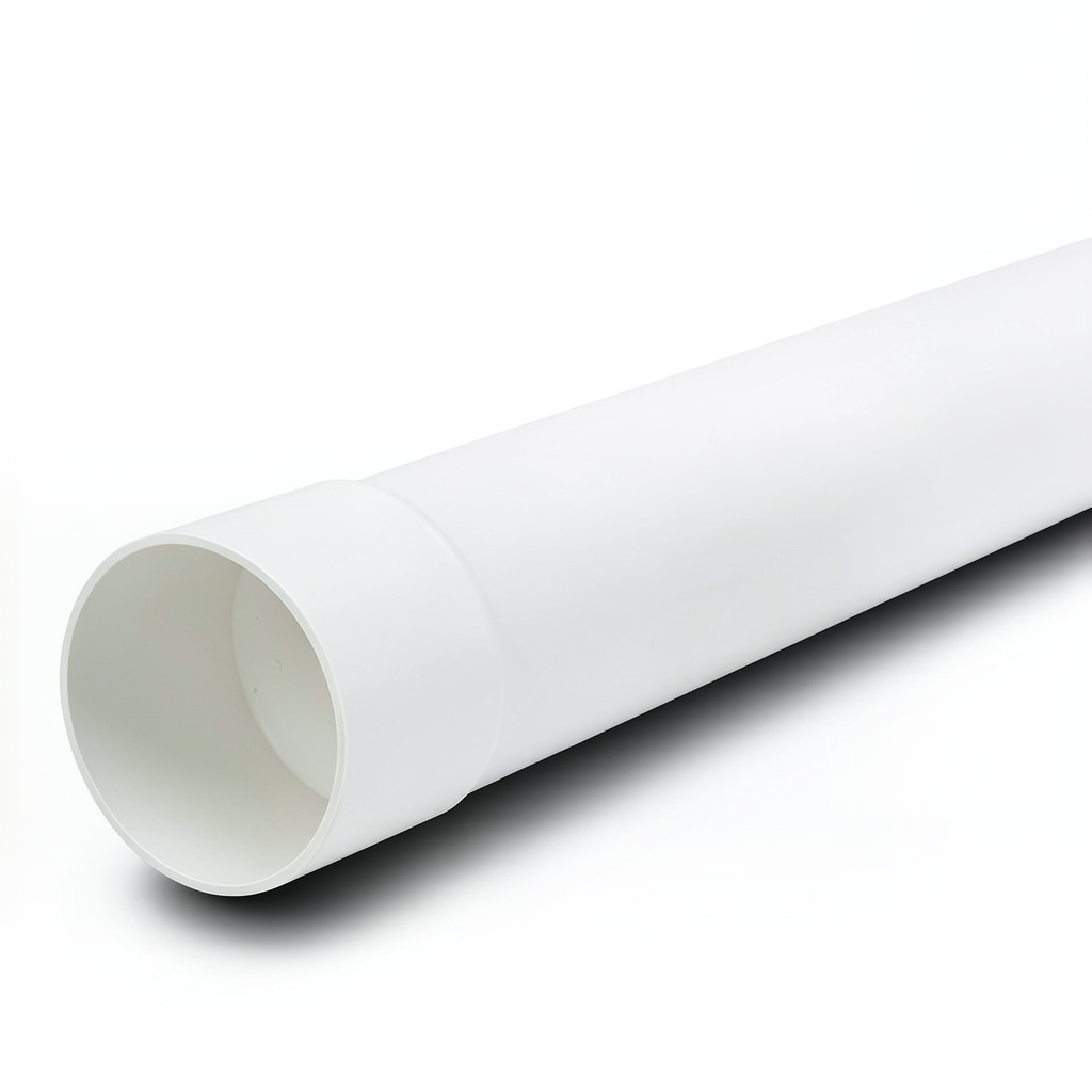 أنابيب UPVC ضغط اسمي 200 psi مقاس 1 1/2 بوصة سمك 2.80 ملم لون أبيض