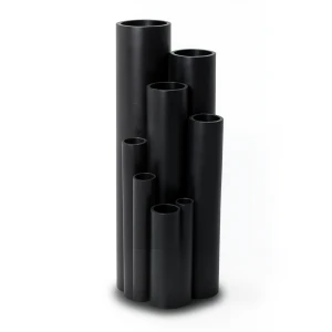 مواسير بلاستيك HDPE ضغط 3.2 بار PE 80 مقاس 160 ملم سمك 4.0 ملم لون أسود