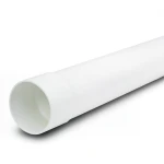 UPVC Plastic Pipe Nominal Pressure 200 psi Size 2 inch Thickness 3.38 mm White Color