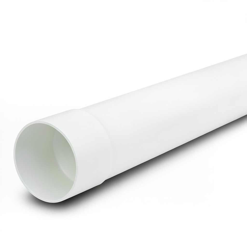 UPVC Plastic Pipe Nominal Pressure 200 psi Size 2 inch Thickness 3.38 mm White Color