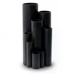 أنابيب بلاستيك HDPE ضغط 4 بار PE 80 مقاس 50 مم سمك 1.8 مم لون أسود