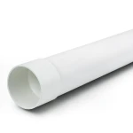 UPVC Pipe Nominal Pressure 22 psi Size 4 inch Thickness 6.10 mm White Color