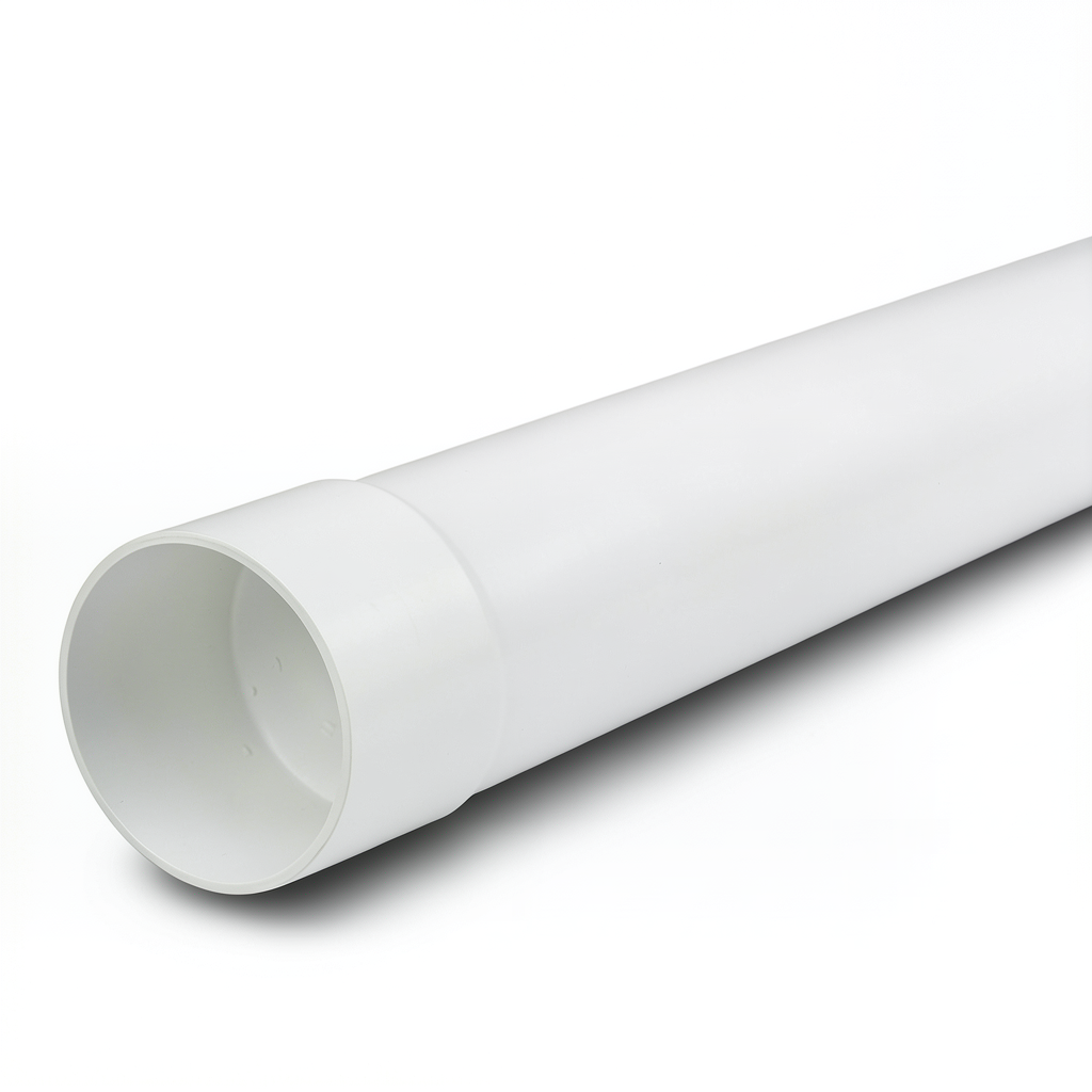 مواسير بلاستيك UPVC ضغط 200 psi مقاس 6 إنش سمك 9.00 مم لون أبيض
